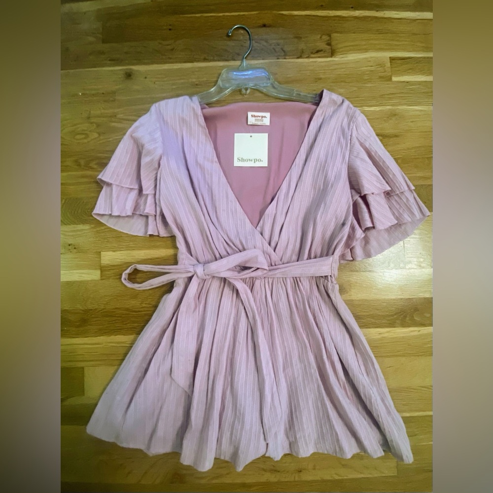 Showpo Run Away Girl Playsuit/Romper, Lilac, Size 4, New with tags
